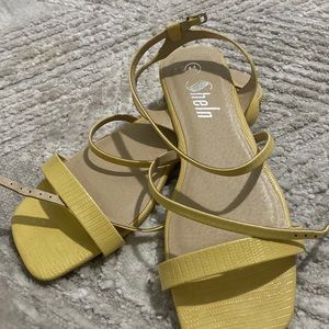 Yellow sandals
